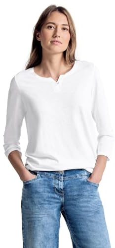 Cecil Damen 313172 Fenja T Shirt, Weiß (White), S EU