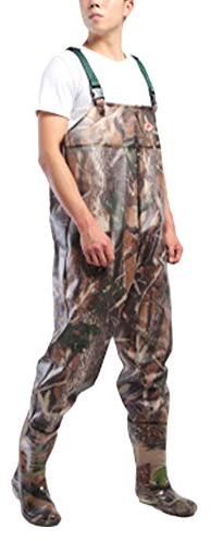 DianshaoA Maschi Waders Pesca Petto Fionda Trampolieri Standard Stivali Scafandro Salopette Pescatori PVC Alta Qualita Anche I Piedi Albero 75 41