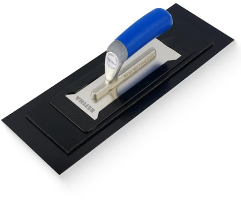 REFINA PLAZIFLEX Plastering Trowel -16 x 5.5 (400mm x 140mm) 1mm Foam Backed Plaster Trowel - Lightweight Interchangeable Plastering Tools for Gypsum Plaster & Skim Coat