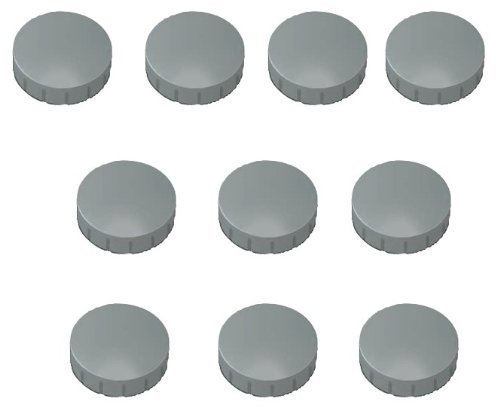 30x Magnete, Grau Ø 32mm, Haftmagnete für Whiteboard, Kühlschrankmagnet, Magnettafel, Magnetwand, Magnet Rund