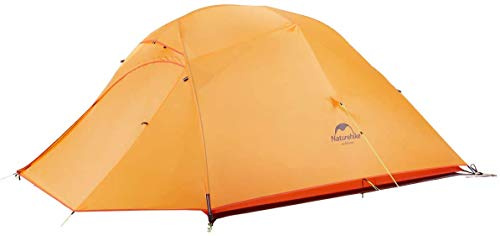 Naturehike Cloud-Up 3 Tält Ultralätt Professionellt Tält 3 Person Ryggsäck Vandring Camping Cykeltält (210T Orange Uppgradera)