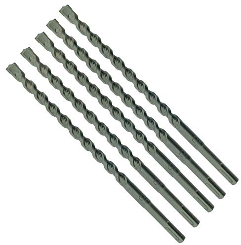 SabreCut 5pcs SDSA12_5 12mm x 160mm PGM Approved SDS+ Drill Bits | PGM approved carbide tip and reinforced chrome vanadium core drill stone, concrete and brick with long service life