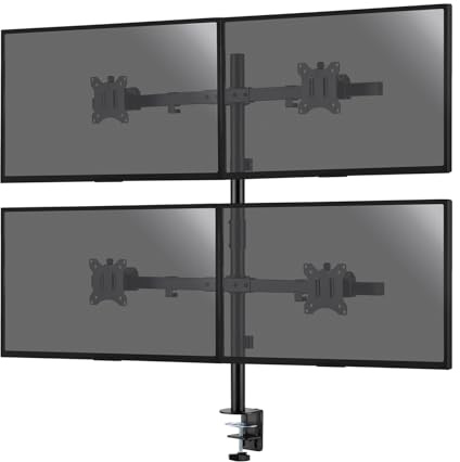 KIMEX - Support pour moniteurs PC - 4 écrans - 17- 32 - 015-1624