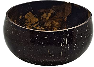 VIE Cuenco de coco gourmet, mediano, 11-12 cm de diámetro