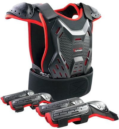 StarknightMT 5-12 Kids Dirt Bike Gear Youth Motocross Chest Protector Suit