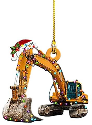 Weihnachtsschmuck, weihnachtliche Acrylschmuck Modern Fahrzeugform Christbaumanhänger für Weihnachtsbaum, Türen und