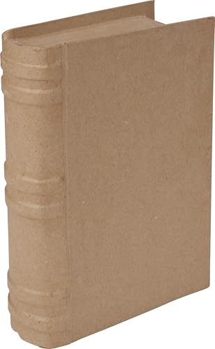 VBS Schachtel Buch 15.7x6.0x22.5 cm aus Pappmaché und Karton ideal als Aufbewahrungsbox oder Geschenkbox