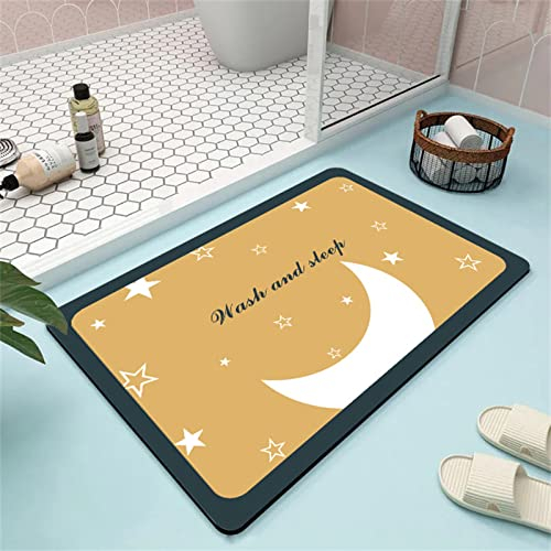Badezimmerteppich Super Absorbierende Rutschfester Badematte, Badematten Badteppich 120x160cm Badvorleger Extra DüNn Schnelltrocknende Waschbare Badematte Home Rug, Badmatte Bodenmatte Floor Mat Beige