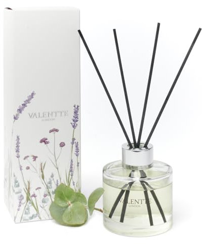 Valentte Reed Diffuser - Pure Lavender Scent | Essential Oil Aroma for Home | 100 ml