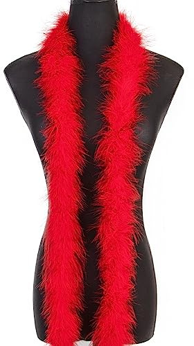 Flauschige Marabu-Federboa für Bastelarbeiten, Nähen, Zuhause, Hochzeit, Party, Weihnachtsdekoration, 2 Meter
