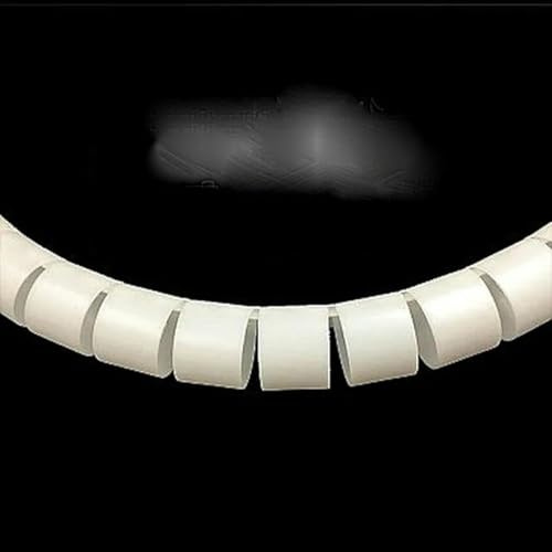1/3/5/10 Meter 8/12/16/22/28/32/42 mm Leitung, flexible Spirale, Kabel-Organizer, Aufbewahrung, Rohr, Kabelschutz, Management, Kabel, PE-Rohr, Weiß, 35 mm, 5 Meter