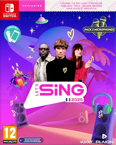 Cantiamo 2025 + 2 microfoni - Gioco per Nintendo Switch