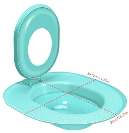 Katzen-Toiletten-Trainingsset, Toiletten-Katzen-Trainingssysteme, tragbares Katzen-Toiletten-Training,, einfache Wartung, 39 x 36,5 cm, rosa/blau für Katzen