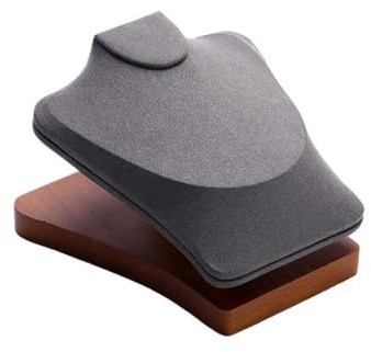 Shihan-2015 Schmuckhalter Schmuck Halskette Display Ständer Holz Modell Hals Display Stand Zähler Fenster Display Schmuck Requisiten Schmuckständer(Grigio)
