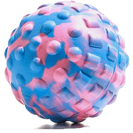 HAOBIN Doppia Palla Da Massaggio Palline Di Arachidi Può Eseguire L'Allenamento Della Fascia,Alleviare Il Dolore Profondo Per Rilassare I Muscoli Collo E Della Schiena,1 Pezzo (Bleu rose)
