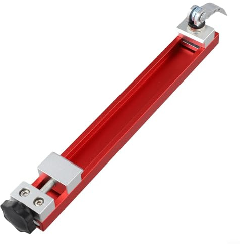 Besttoolifes Righello regolabile per macchina da taglio, in lega di alluminio, gamma di larghezza da 0 a 300 mm, morsetto di bloccaggio, posizionamento con un pulsante, compatibile con macchine per