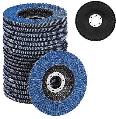 SUNNYNEST 20-Pack 115mm Flap Discs Mixed Grit Aluminum Oxide Sanding Wheels (40/60/80/120) for Angle Grinder – Grinding & Polishing Discs for Metal, Wood & Surface Prep