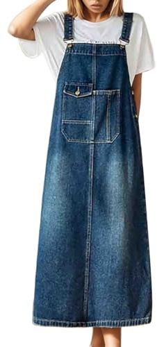 Gonna Jeans Donna Lunga Classic Salopette Jeans Abito Gonne Donna Corta Morbida Halter Abiti Vestito Donna Elegante Larghi Taglie Forti Abito Jean Casual Moda Leggeri Eleganti Comodi Ventilato