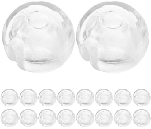FOMIYES 24 Piezas Tope de Cadena de Cuentas Transparente Vertical para Persianas Enrollables, Accesorio para Cortinas, Fijador Compacto para Salón, Baño y Cocina