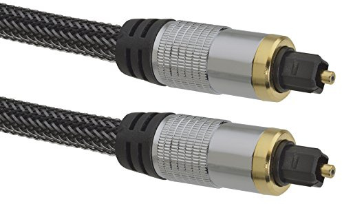 Aricona Toslink Kabel – 2m - Optisches Digitalkabel Toslink auf Toslink - Audiokabel für Soundbar, HiFi- und Heimkino Systeme - Profi Serie