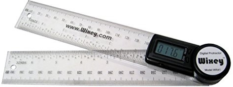 Wixey 8/ 200mm Digital Angle Protractor with Clear Plastic Rule - WR41