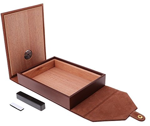 SGerste Reisehumidor aus Zedernholz mit Luftbefeuchter, für Zigarrenliebhaber, Geschenk