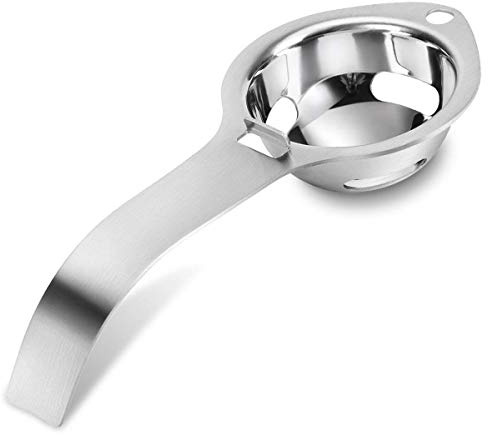 Egg Separator Egg Yolk White Separator Stainless Steel Egg White Yolk Sifting Filter Egg Divider Kitchen Tool for Baking/Cooking