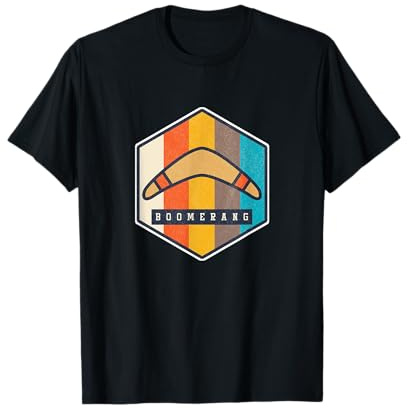 Bumerang Retro Boomerang Bumerangwerfer Wurfwaffe Geschenk T-Shirt