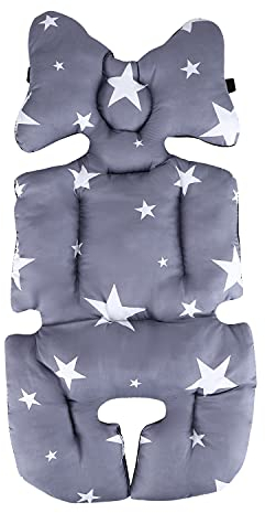 Sitzauflage Kinderwagen Sitzkissen Weich Sitzeinlage Stuhl Sitzpolster Bequem Stuhlkissen Kindersitz Atmungsaktiv Einlage Gefüllt Zierkissen Hochwertig Kissen für Babyschale Autositz Hochstuhl