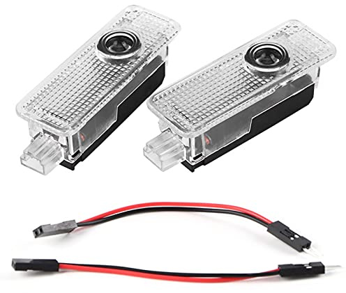 Proiettore luce per portiera, luce logo LED per portiera auto, luce di cortesia per proiezione LED, 2 pezzi 12V LED luce per pozzanghera di proiezione per portiera adatta per Jaguar XE/F-TYPE