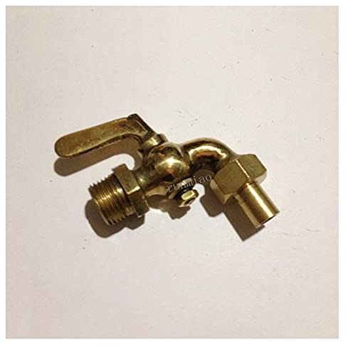 Kugelhahn schließen Schalter 1/4 3/8 1/2 BSPP Externer Thread X Sockelschweißen Bronze Antike Messing Ein-Griff-Wasserhahn Petcock Tap Wasser Kraftstoff Benzinöl (Specification : 1/2)
