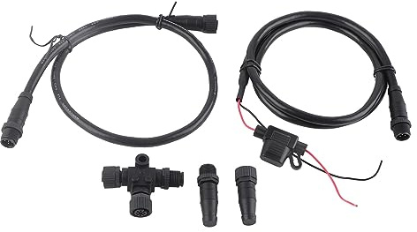 Pour le Kit de Démarrage NMEA2000, Kit de Démarrage Marine pour NMEA 2000, Kit de Démarrage Marine pour NMEA 2000 Câble D'alimentation de 1 M avec Fusible Mâle Femelle Terminator Connecteur en T pour