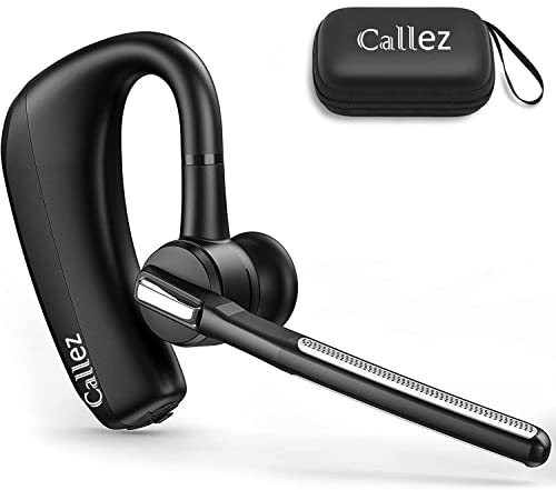 Oreillette Bluetooth avec CVC8.0 Double Micro Antibruit, Écouteur Bluetooth V5.0 Casque sans Fil pour iPhone Samsung Téléphone Portable Conduite Business Bureau, Chat Clair, Super Léger
