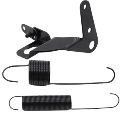 YUCHENSHLP Kit de resorte de retorno del acelerador negro, soporte de cable del acelerador de carburador de coche de acero inoxidable con piezas de juego de resorte de retorno dual