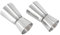 2pcs Spirit Measures Cocktail Double Jigger 25/50ml Stainless Steel for Bar Home