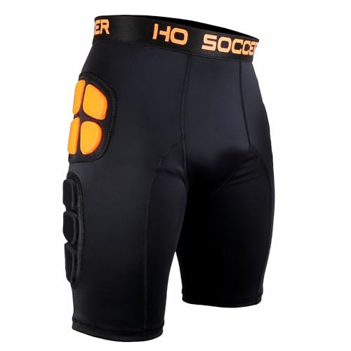 HO Soccer Short Impact Shield SR Pantaloncini da Portiere, Nero, XL Slim Corto Unisex-Adulto
