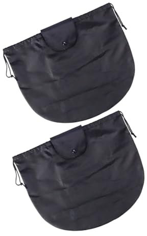 PLAFOPE 2 Stück Faltbare Helmaufbewahrungstasche aus Polyester Schwarz für Motorradhelm und Basketball Leicht zu Tragen Outdoor Sport