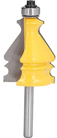 Yuecoom Mèche de routeur à tige de 1/4 po, mèche de routeur à feuillure à pointe en carbure, cadre photo, outil de ligne de formation, fraise CNC, outil de travail du bois