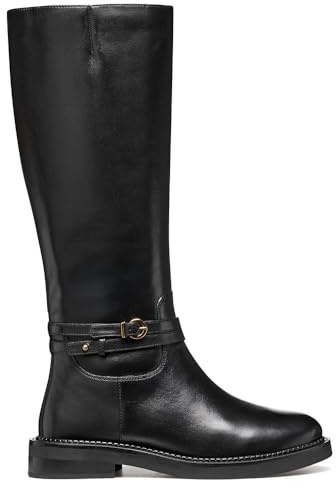 Geox D Serilda Knee High Boot, nero, 39 EU, Nero, 39 EU