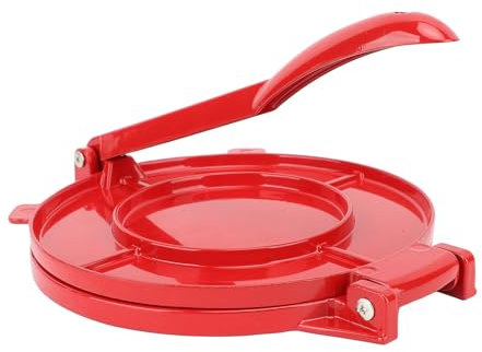 Pressa per Tortilla da 10 Pollici, Pressa per Tortilla in Lega di Alluminio Pressa per Tortilladora con Manico, Tortillera Pataconera Farina Pressa per Tortilla Roti Maker Taco