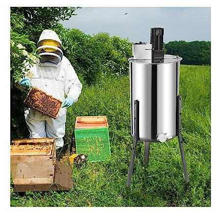 Extracteur de miel en acier inoxydable pour équipement d'apiculture - centrifugeuse manuelle électrique en nid d'abeille pour extraction de miel