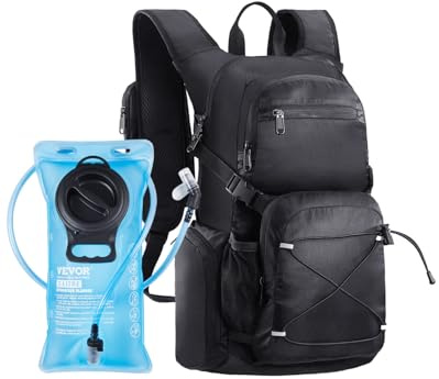 VEVOR Hydration Backpack, 25L Insulated Hydration Pack Backpack with 2L TPU Water Bladder, Hiking Water Backpack with Storage for Men Women, Hydro Water Daypack for Hiking Running Cycling Camping