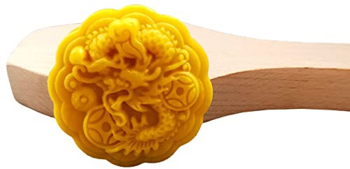 Wooden Mooncake Moulds DIY Mooncake Stamps Baking Moulds Pastry Gadgets 8 Styles for Mid-Autumn Festival Making Mooncake
