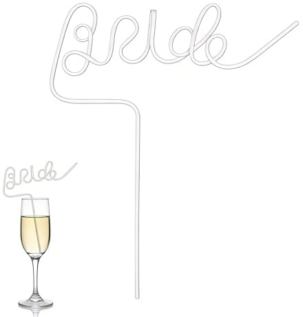 Hen Party Straws,Bride to be Wedding Accessories White Table Decoration | Bachelorette Drinking Gift,Perfect for Wedding Celebrations,Favours Party Decorations Cups Sucking Bridal Shower Events