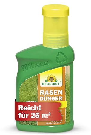 Neudorff RasenDünger Moos- & UnkrautStopp – Rasendünger mit Eisen und Kalium sorgt für einen dichten, grünen Rasen ohne Moos und Unkraut, 250 ml für 25 m²