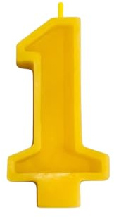 100% Pure Beeswax Number Birthday Candle – Natural, Hand-Poured, Non-Toxic – Eco-Friendly Cake Topper for Birthdays or Celebrations (1)