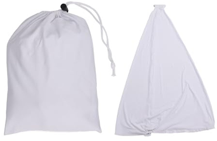 plplaaoo Soporte de Altavoz Cubierta DJ Trípode Falda elástica Falda de Poliuretano Estirable Ajustable Fibra Skrim Apariencia Elegante Cables Ocultos fáciles de Usar para Banquets Bodas (Blanco)