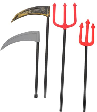 POPETPOP Lot De 4 Accessoires De Faucille pour Halloween Décoration De Fête d'halloween Accessoire De Simulation De Faucille Costumée