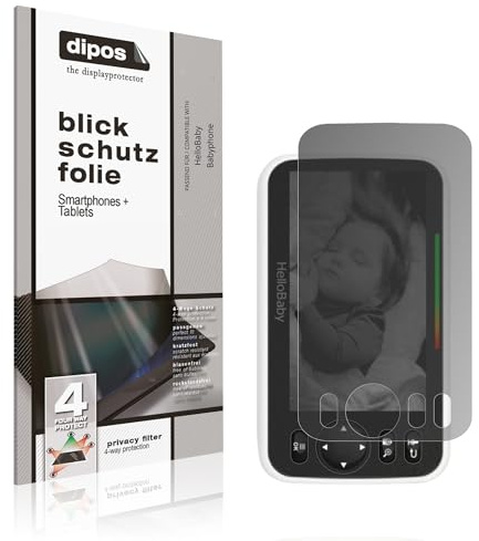 dipos I Protection écran de Confidentialité compatible avec HelloBaby Babyphone Protecteur d'écran Privacy Anti-Espion