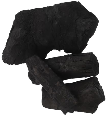 SUPVOX Carbón para Barbacoa de Leña de Lichi 1 Kg, Briquetas de Carbón Vegetal sin Humo, Alta Retención de Calor, Encendido Rápido, Adecuado para Parrilla y Camping al Aire Libre